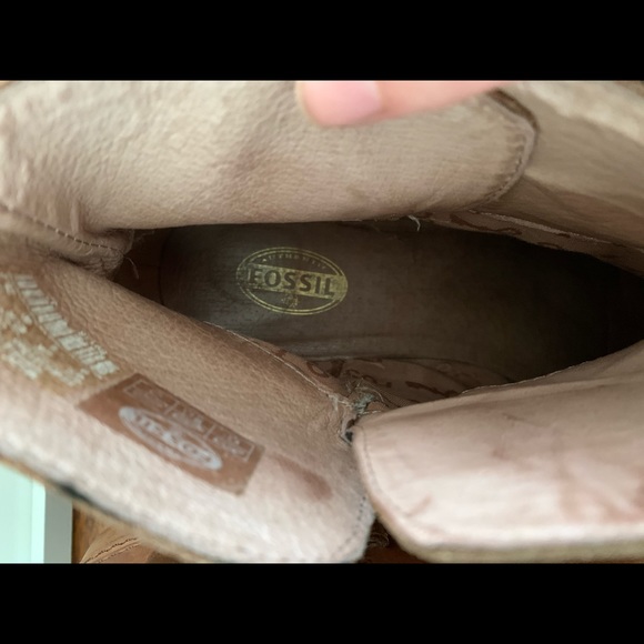 FOSSIL low heel leather bootie sz 9 - Picture 7 of 7